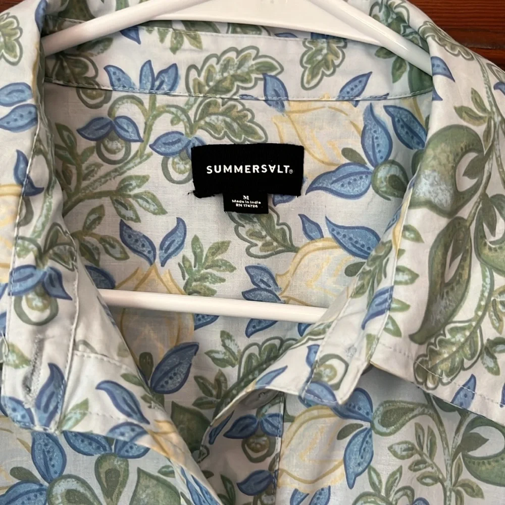 Summersalt The Poolside Poplin Button-Down Shirt size M - Picture 5 of 10
